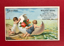 Wilson Bros Bone and Shell Grinding Mills Illustrated Advertising Card Vintage picture