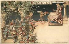 Kalodont Toothpaste Fantasy Dwarfs Gnomes Bring to Beautiful Woman 1890s PC picture