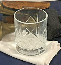 Limited Edition DEWAR’S Embossed Trefoil Celtic Truth Knot Rocks Glass~Ex picture