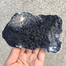 430g Natural Blue Fluorite Mineral Samples Quartz Crystal Cluster Decor XC907 picture