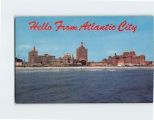 Postcard Famous Skyline Hello from Atlantic City New Jersey USA picture
