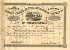 Second and Third Street Passenger Railway Co. - Stock Certificate - Railroad Sto picture