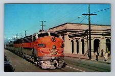 Oakland CA-California, Western Pacific Railroad CA Zephyr, Vintage Postcard picture