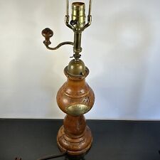 VINTAGE 1784 STEFANO UGOLINI FIRENZE WOODEN COFFEE GRINDER TABLE LAMP AUTHENTIC picture