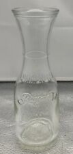Braswell's Est. 1946 0.25L Quarter Liter Clear Glass Jar Bottle For Milk No Lid picture