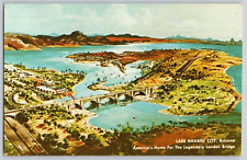 Postcard~ Architect's Relocation Proposal Of London Bridge~ Lake Havasu City, AZ picture