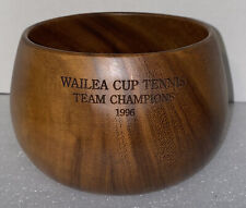 1996 MAUI HAWAII WAILEA CUP TENNIS TEAM CHAMPIONS MONKEY POD WOOD BOWL HAWAII picture