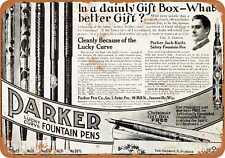 Metal Sign - 1910 Parker Fountain Pens - Vintage Look Reproduction picture