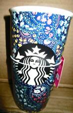 2019 Starbucks Vera Bradley  Double Wall MUG FLORAL Travel 12 0Z  with sku new picture