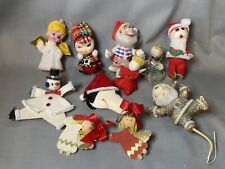 Vintage Mid Century Christmas Ornaments Santa Snowman Angels Snoopy Doc Japan picture
