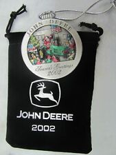 #7 in Series -- 2002 John Deere Pewter Christmas Ornament -- JD 4020 Tractor picture