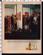 1961 Vintage Print Ad Seagram's V.O. whiskey picture