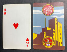 Ace Only Metz Robin Hood Beer Single Playing Swap Card Omaha Nebraska picture
