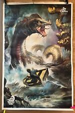 Boris Vallejo - Busch Gardens Loch Ness Monster 1970s Poster Very Rare picture