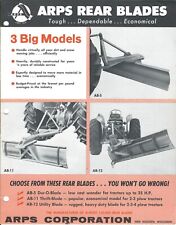 Farm Equipment Brochure - ARPS - AB-5 11 12 - Rear Blades - c1963 (F6647) picture