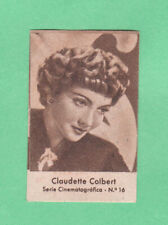 1940's  Claudette Colbert   Film Star Card  Very Rare Read Description picture