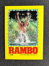 1985 Topps Rambo First Blood Part II Sticker #12 John Rambo Sylvester Stallone picture