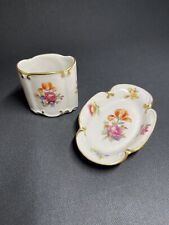 Vintage JLMENAU Germany Porcelain Vase/ Mini Holder And Jewelry/Ring Tray picture