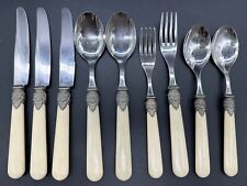 EME Inox Italy Napoleon Mixed Lot 9 Pc 18/10 Stainless Flatware Spoon Fork Knife picture