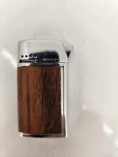 Vintage BENTLEY FLICK Butane Lighter With Wood like Trim Chrome picture