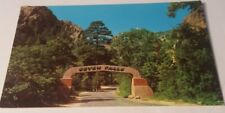 Vintage postcard entrance South Cheyenne Canyon Colorado Springs Seven Falls picture