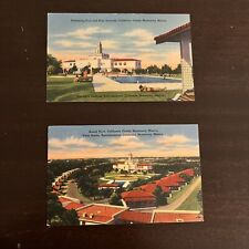 1948, California Courts, MONTERREY, Mexico Linen Advertising Postcards - Tichnor picture