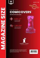 COMIC CARE MAGAZINE SIZE POLYETHYLENE (PE) COMIC BAGS - Packs of 100 - 3-MIL picture