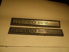 TWO 1979 1985 Cadillac HT 4100 Digital Fuel Injection Emblem SET NICE picture