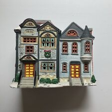 Christmas Village Lemax Caddington Lighted Building House Brownstones 1892 picture