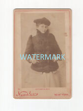 CATHERINE GREY Antique Mounted Photograph Newsboy New York Broadway Actress picture