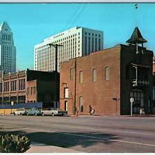 c1960s Greetings Old Los Angeles, CA Olvera St Fire Station Chrome Photo PC A144 picture