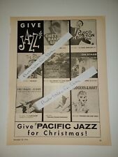 Pacific Jazz Records Chet Baker Chico Hamilton 1956 8x11 Magazine Ad picture