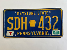1988 Pennsylvania License Plate Natural Sticker picture