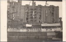 c1910s MARSHALLTOWN, Iowa RPPC Postcard Sailing Ship - R.J. BOWEN Photo Unused picture