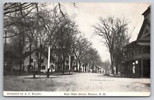 East Main Street Warner New Hampshire NH c1910 Postcard picture