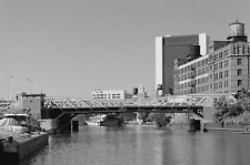 1968 Chicago River Bascule Bridge, Grand Ave. Vintage Old Photo 8.5x11 Reprints picture