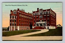 Kansas City MO-Missouri, New City Hospital Vintage Souvenir Postcard picture