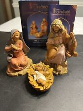3pc Fontanini 5” Life of Christ Collection Holy Family Figurine Italy IOB & Card picture