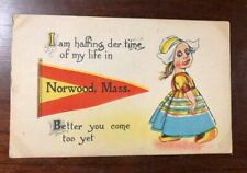 Humorous Postcard from Norwood, Massachusetts - Used 1916 - Samson Brothers  picture