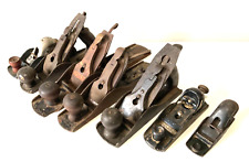 LOT OF 7 vintage wood plane STANLEY BAILEY OTHERS #3 #605 #5 1/4 MISSING PARTS picture