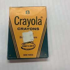 Vntg Crayola Crayons Box Different Brilliant Colors Binney & Smith No 8  New Old picture