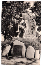 East Jaffrey New Hampshire War Memorial Military Buddies Statue; NH Vtg Postcard picture