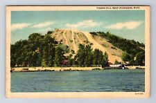 Muskegon MI-Michigan, Panoramic View Pigeon Hill, Antique Vintage c1938 Postcard picture