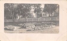 RPPC Springfield Illinois Reservoir Park Garden Flower Beds AZO Postcard picture