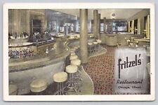 Vintage Postcard Fritzel's Restaurant Chicago, Illinois 1953 picture