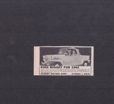 1963 Print Ad King Midget for 1964 Athens Ohio picture