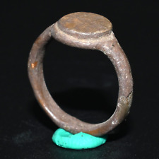 Authentic Ancient Islamic Silver Ring with Kufic Engravings in Good Condition picture