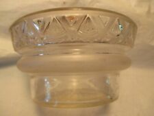 UNUSUAL PATTERN GLASS OIL LAMP FONT picture