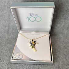 Disney 100 Tinkerbell Fine Silver Plated Necklace NEW NIB picture