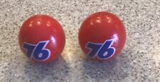 RARE-VINTAGE-RED 76 ANTENNA BALLS- LOT OF 2-NOS picture